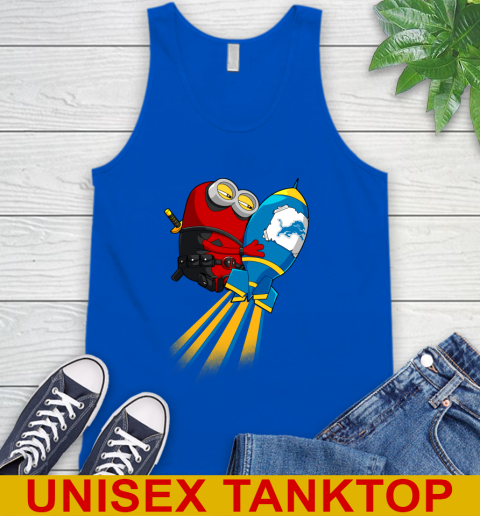 NFL Football Detroit Lions Deadpool Minion Marvel Shirt Tank Top 4