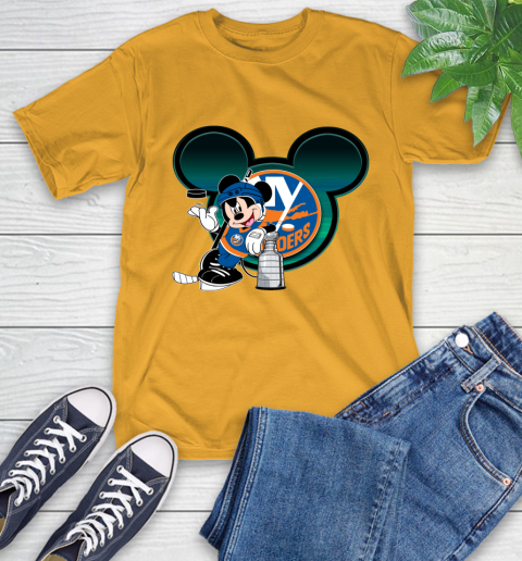 NHL New York Islanders Stanley Cup Mickey Mouse Disney Hockey T Shirt T-Shirt 3