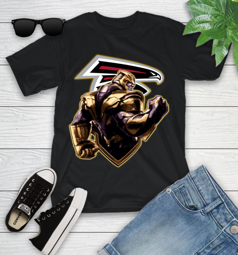 NFL Thanos Avengers Endgame Football Sports Atlanta Falcons Youth T-Shirt 2