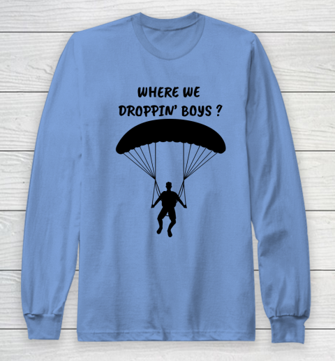 Fortnite Tshirt Where we droppin Boys Long Sleeve T-Shirt 8