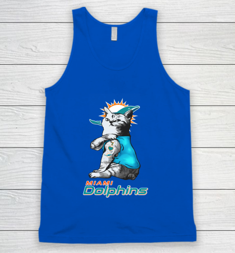NFL Football My Cat Loves Miami Dolphins Tank Top 4
