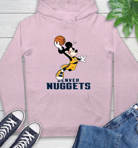 NBA Basketball Denver Nuggets Cheerful Mickey Mouse Shirt Hoodie 10