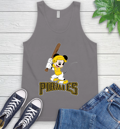 MLB Baseball Pittsburgh Pirates Cheerful Mickey Mouse Shirt Tank Top 7