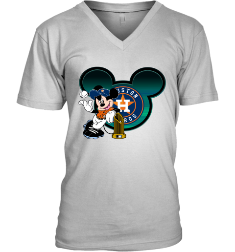 MLB Houston Astros The Commissioner's Trophy Mickey Mouse Disney Baseball T  Shirt - Rookbrand