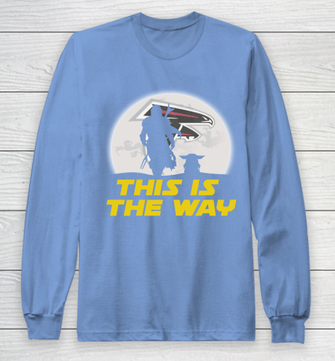 Atlanta Falcons NFL Football Star Wars Yoda And Mandalorian This Is The Way Long Sleeve T-Shirt 8