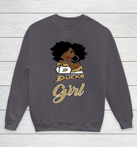 Anaheim Ducks Girl NHL Youth Sweatshirt 6