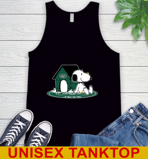 NFL Football New York Jets Snoopy The Peanuts Movie Shirt Tank Top 2