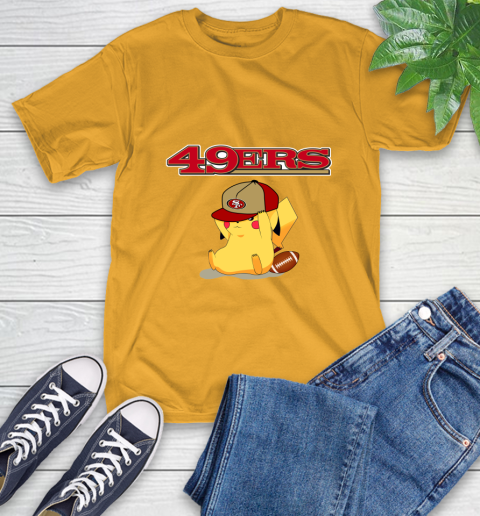 NFL Pikachu Football San Francisco 49ers T-Shirt 3