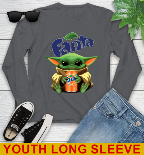 Star Wars Baby Yoda Hugs Fanta Soft Drink Shirt 130