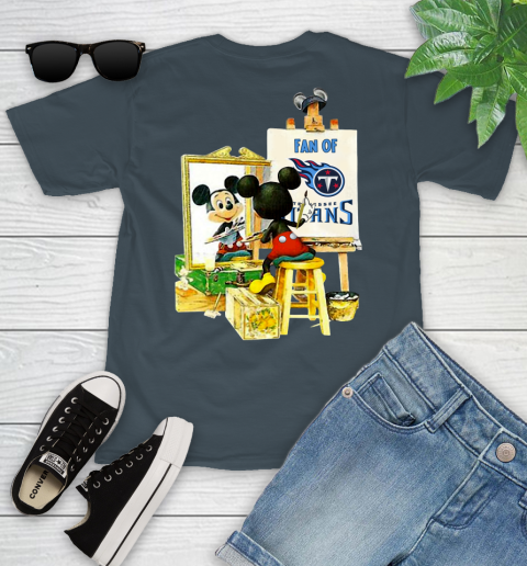 NFL Football Tennessee Titans Mickey Drawing Shirt 102