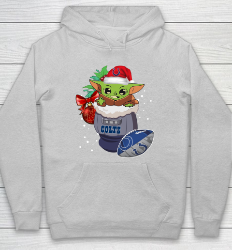 Indianapolis Colts Christmas Baby Yoda Star Wars Funny Happy NFL Hoodie 6