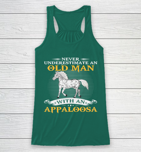 Father gift shirt Mens Never Underestimate An Old Man With An Appaloosa Horse Funny T Shirt Racerback Tank 5