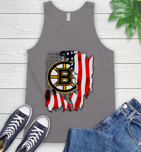 Boston Bruins NHL Hockey American Flag Tank Top 6