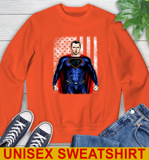 NFL Football Carolina Panthers Superman DC Shirt Sweatshirt 3