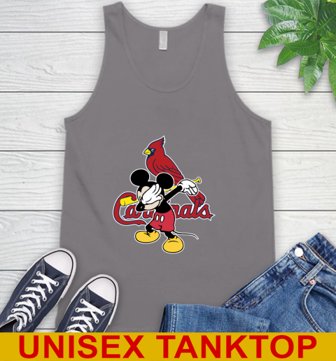 St.Louis Cardinals MLB Baseball Dabbing Mickey Disney Sports Tank Top 7