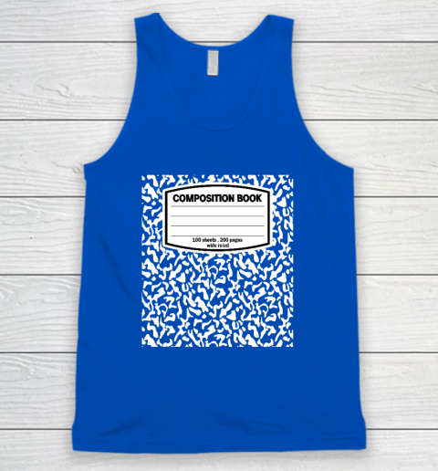 Composition Book Notebook Matching group Halloween Teacher Tank Top 3