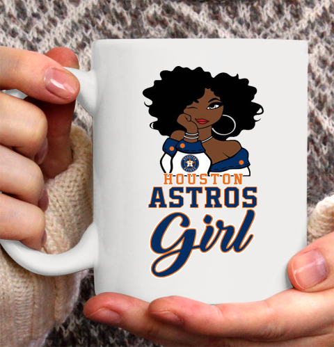 Houston Astross Girl MLB Ceramic Mug 11oz 4