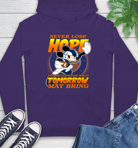 Indianapolis Colts NFL Football Mickey Disney Never Lose Hope Hoodie 5