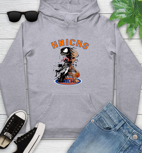 NBA New York Knicks Basketball Venom Groot Guardians Of The Galaxy Youth Hoodie 6