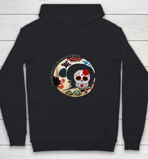 Owl Sugar Skull Love You To The Moon Youth Hoodie