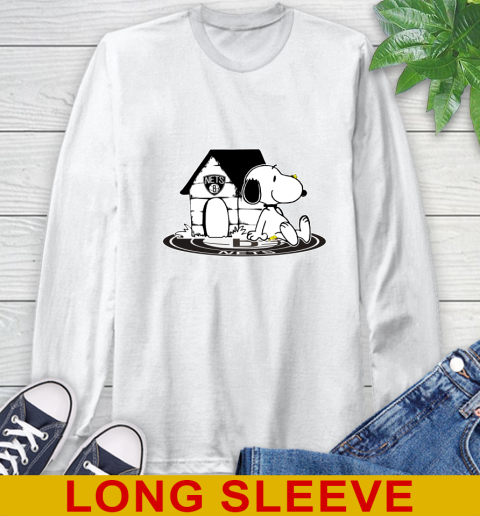 NBA Basketball Brooklyn Nets Snoopy The Peanuts Movie Shirt Long Sleeve T-Shirt