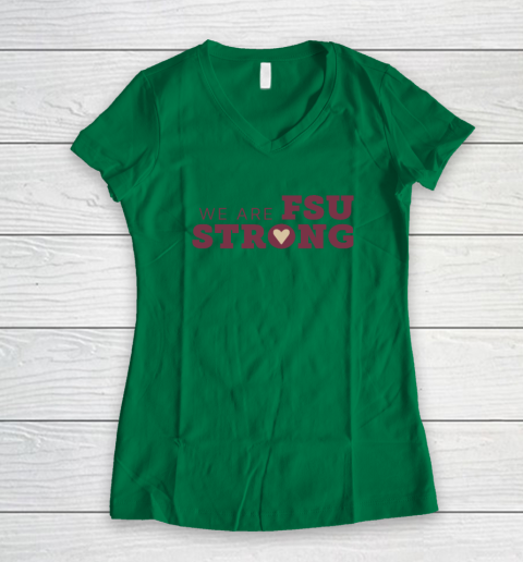 We Are FSU Strong FSU Shooting Women's V-Neck T-Shirt 3
