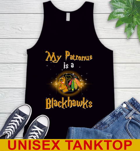 NHL Hockey Harry Potter My Patronus Is A Chicago Blackhawks Tank Top