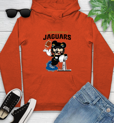 NFL Jacksonville Jaguars Mickey Mouse Disney Super Bowl Football T Shirt Youth Hoodie 5