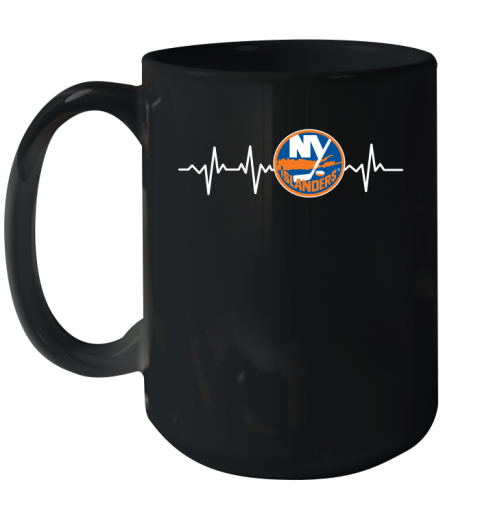 New York Islanders NHL Hockey Heart Beat Shirt Ceramic Mug 15oz