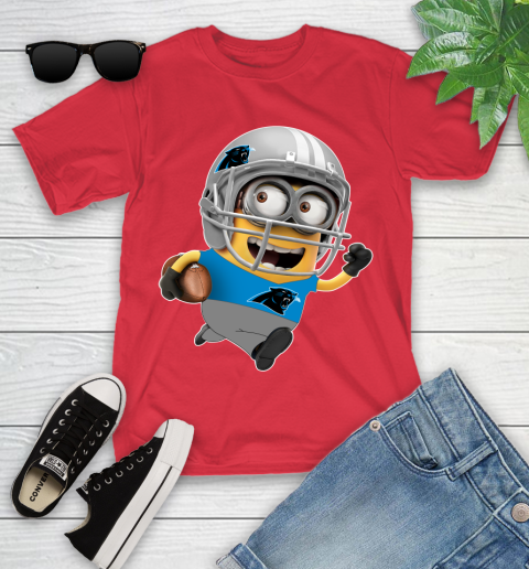 NFL Carolina Panthers Minions Disney Football Sports Youth T-Shirt 10
