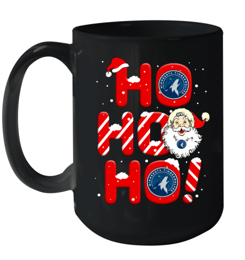 Minnesota Timberwolves NBA Basketball Ho Ho Ho Santa Claus Merry Christmas Shirt Ceramic Mug 15oz