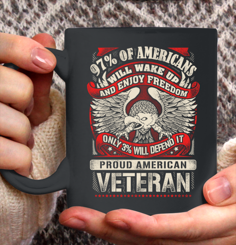 Veteran Shirt Veteran 97% Of American Ceramic Mug 11oz