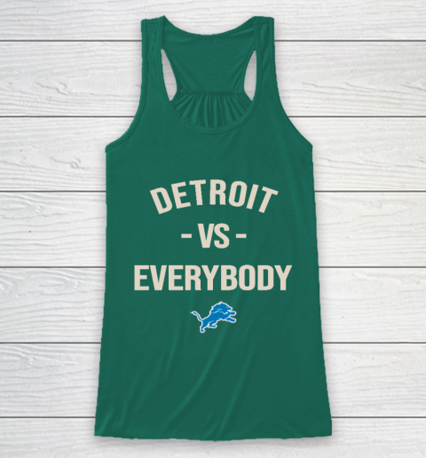 Detroit Lions Vs Everybody Racerback Tank 5