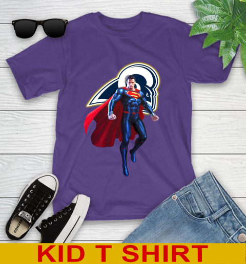 NFL Superman DC Sports Football Los Angeles Rams Youth T-Shirt 4