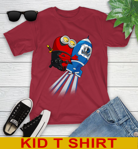 NBA Basketball Dallas Mavericks Deadpool Minion Marvel Shirt Youth T-Shirt 12