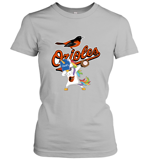 Hip Hop Dabbing Unicorn Flippin Love Baltimore Orioles Women's T-Shirt