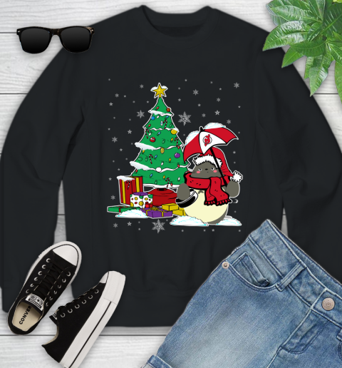 New Jersey Devils NHL Hockey Cute Tonari No Totoro Christmas Sports Youth Sweatshirt