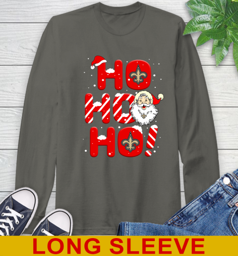 New Orleans Saints NFL Football Ho Ho Ho Santa Claus Merry Christmas Shirt Long Sleeve T-Shirt 11 New Orleans Saints NFL Football Ho Ho Ho Santa Claus Merry Christmas Shirt Long Sleeve T-Shirt - Image 11