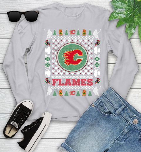 Calgary Flames Merry Christmas NHL Hockey Loyal Fan Ugly Shirt 128