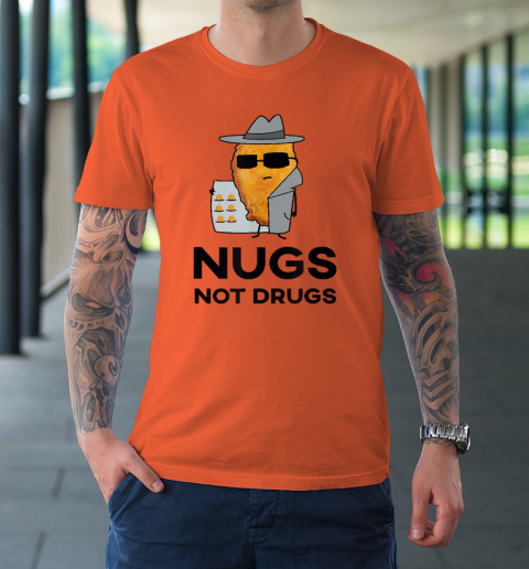 Funny Chicken Nuggets  Nugs Not Drugs T-Shirt 2