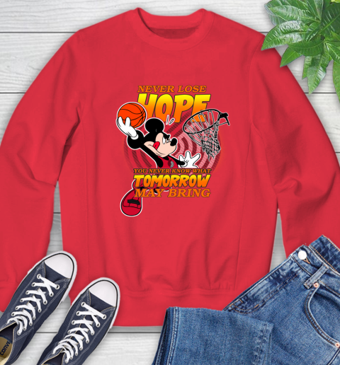 Portland Trail Blazers NBA Basketball Mickey Disney Never Lose Hope Sweatshirt 10