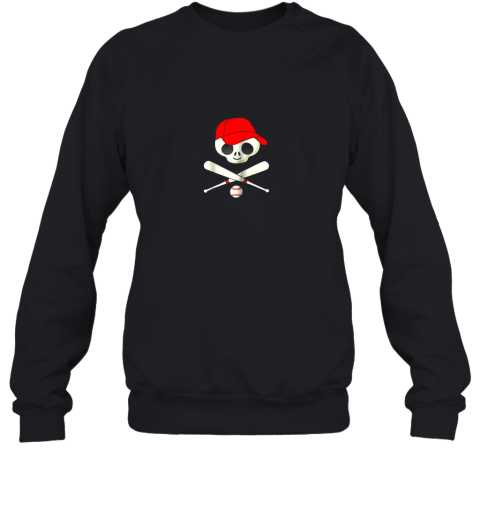 Baseball Jolly Roger Pirate Shirt Funny Skull Sweatshirt