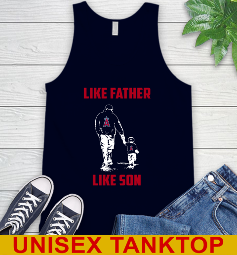 Los Angeles Angels MLB Baseball Like Father Like Son Sports Tank Top 2