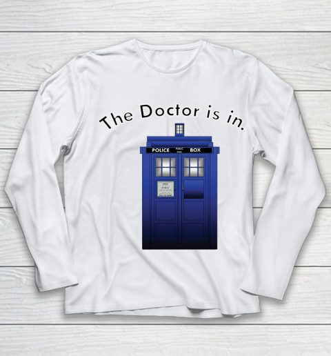 Doctor Who Shirt The Doctor is In Youth Long Sleeve