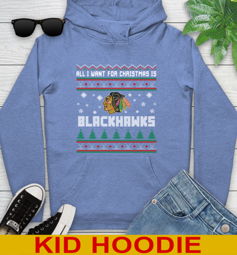 Chicago Blackhawks NHL Hockey All I Want For Christmas Is My Team Sports 139