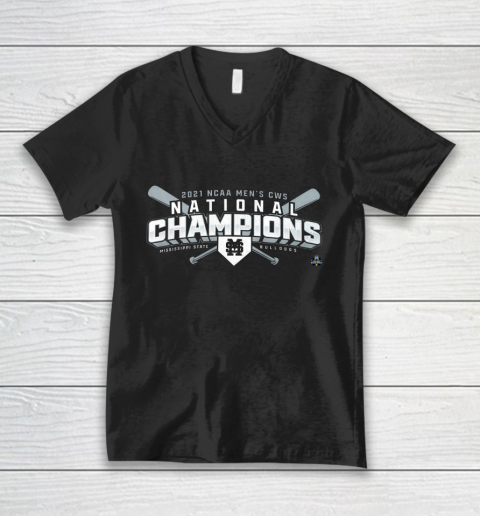 Mississippi State National Championship 2021 V-Neck T-Shirt
