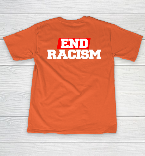NFL End Racism Print In Front And Back T-Shirt 14