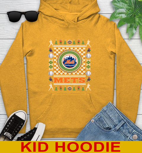 New York Mets Merry Christmas MLB Baseball Loyal Fan Youth Hoodie 2