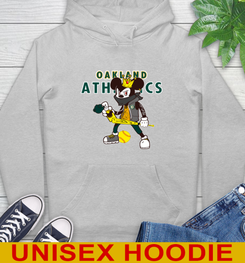 Oakland Athletics MLB Baseball Mickey Peace Sign Sports Hoodie 6