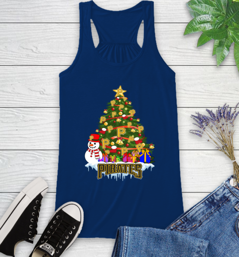 Pittsburgh Pirates Merry Christmas MLB Baseball Sports Racerback Tank 9